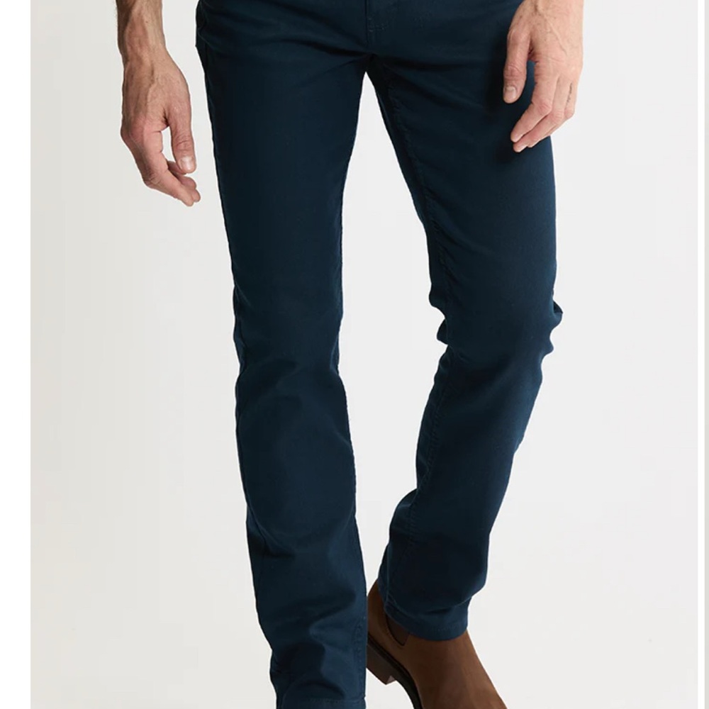 Jachs Men's Straight Fit Pants in Dark Blue 40x29